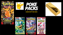 Load image into Gallery viewer, Poke Packs Box Gold Edition May
