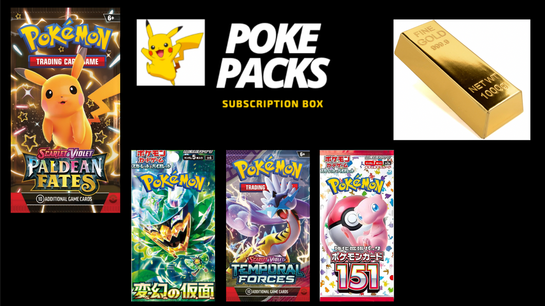 Poke Packs Box Gold Edition May