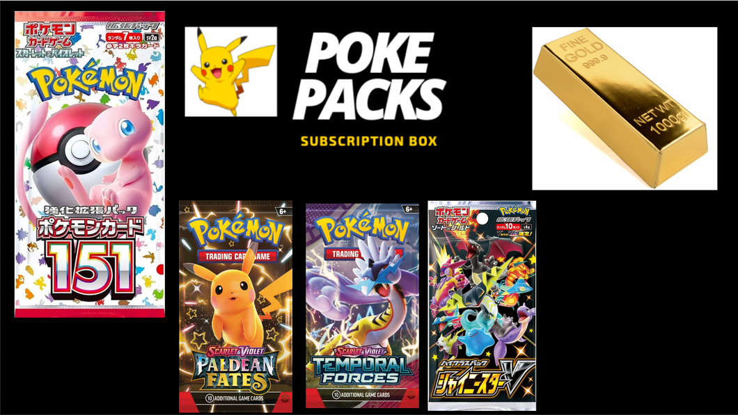 Poke Packs Box Gold Edition April